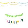 New Style Daisy Children's Birthday Happy Flag Banner For Baby's Party Decoration