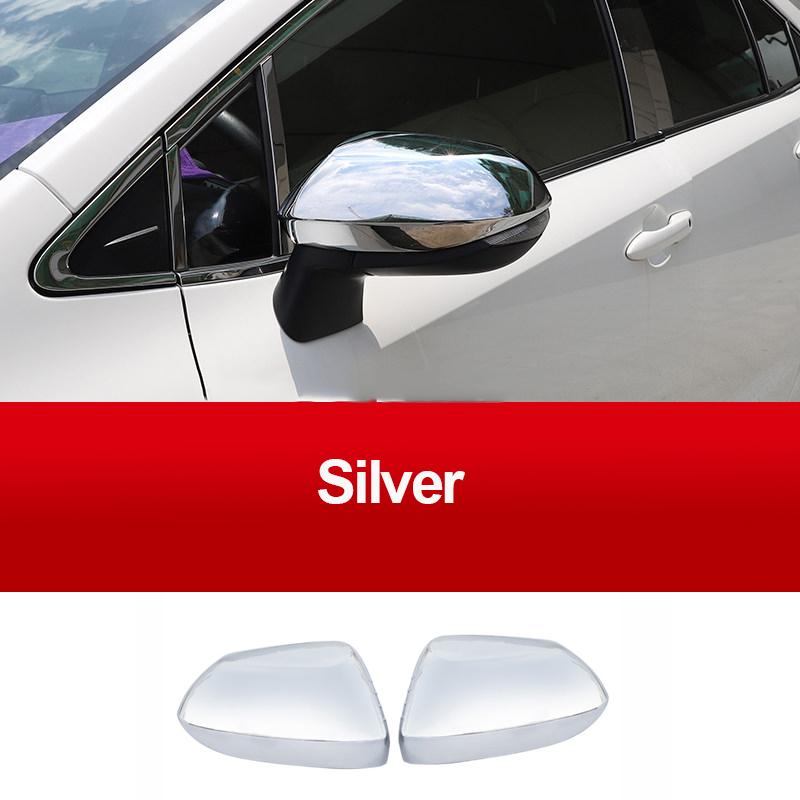 

For Toyota Corolla E210 2024 ABS Carbon Car Rearview Mirror Side Cover Shell Trim Molding Accessories срібний
