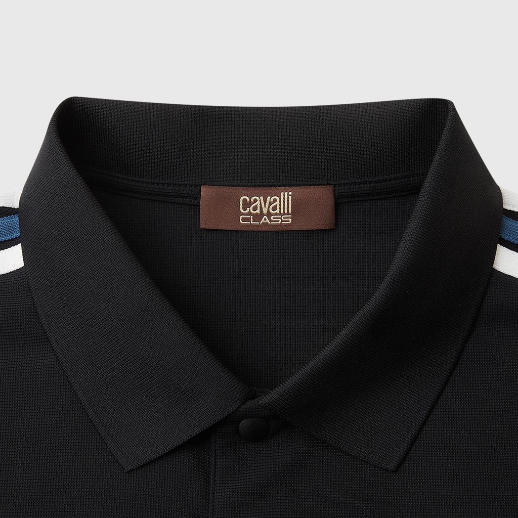 [Letter Logo Fashion Color Contrast] Spring and Summer Simple and Versatile Men's Short Sleeved Polo Shirt
