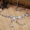 Antique Dinosaur Skeleton Choker Necklace Collar Biker Men Jewelry