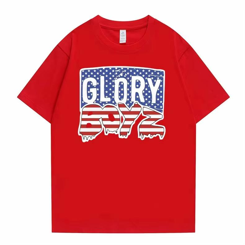 Rapper Chief Keef Glory Boyz 100% Baumwolle Herrenhemd Rundhals Grafik Kurzarm Damen Vintage Hip Hop Y2k T-Shirt Tops