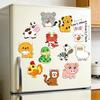 12pcs Cute Animal Fridge Magnets Set with Elephant, Giraffe,Cow, Sheep,Koala,Panda,Frog and so on - Soft Colorful Plastic Decor