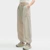 FILA Solid Color Tapered Woven Casual Pants Women bottoms Feather-Gray F51W429801F-GY