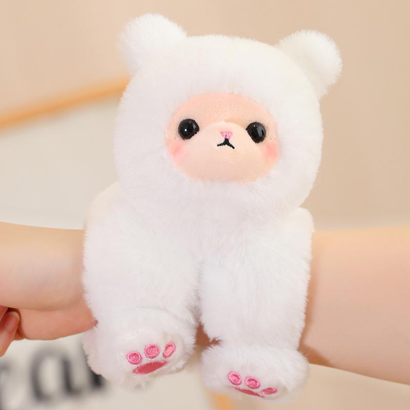 Zoo red panda doll clap bracelet plush toy raccoon wrist clap ruler circle doll children's gift