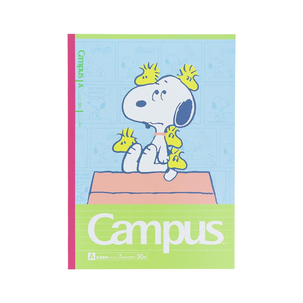 Stationery Snoopy Campus S2691728 Sun-Star Notebook, Notebook, A-Ruled, 5-Pack,