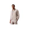 Minimalist Comfortable Versatile Casual Hooded Zip Jacket Men Jackets White 403F525-020