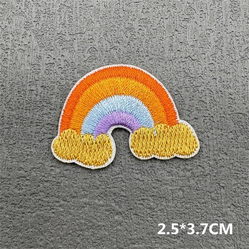 Cute Cartoon Small Embroidery Patches For Clothing Candycherry Patch Iron On Patches On Clothes Fusible Patch Stickers Badges