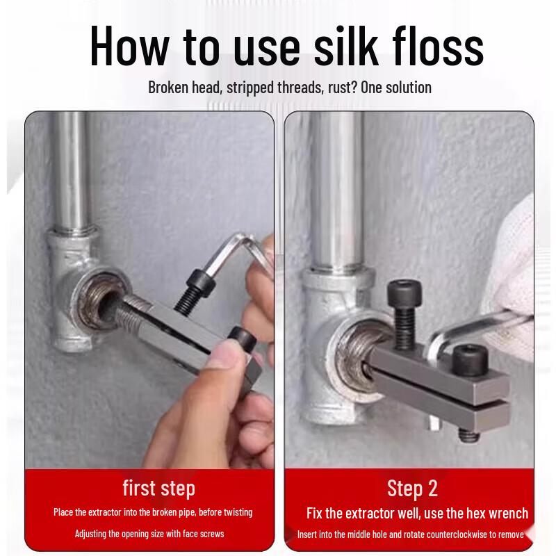 Dual-use Water Pipe Faucet Broken Screw Extractor