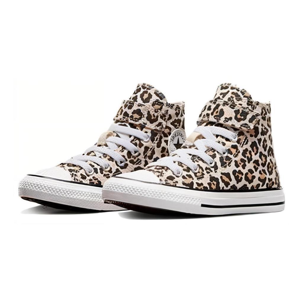 Converse נעלי קנבס צ'אק טיילור אול סטאר היי טופ נעלי סניקרס לילדים שחור A05483C