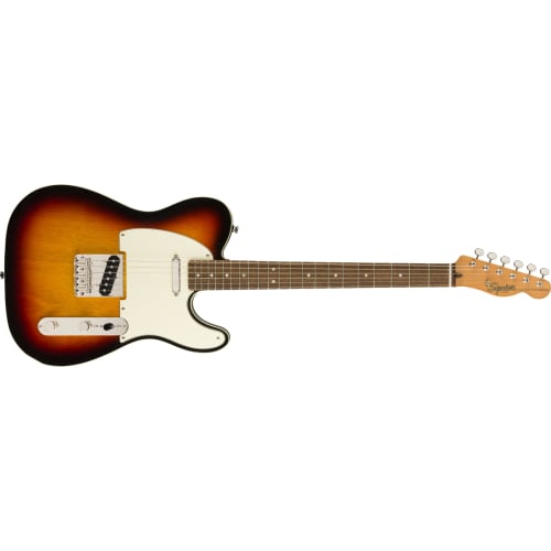 Squier by Fender Classic Vibe 60s Custom Telecaster? Electric Guitar, 3-Tone Sunburst with Soft Case
