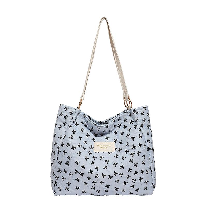 

Popular largecapacity handbag summer new shoulder underarm bag bow commuter tote bag