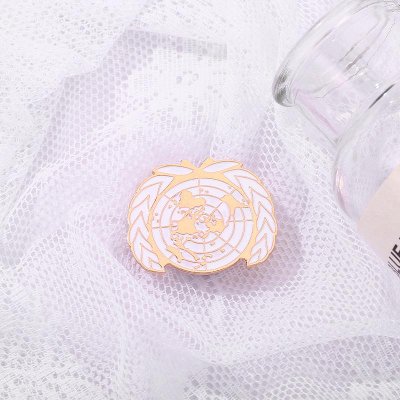 Versatile Wheat Earth Brooch In Elegant Alloy Ideal For Commemorative And Use Decorative