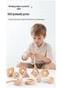 Children's Wooden Nut Shape Stringing Game - Educational Toy for Shape Matching & Fine Motor Skill Development