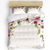 3pcs Bedding Set Pink Plaid Home Textile Duvet Cover Pillow Case Boy Kid Teen Girl Bedding Covers Set