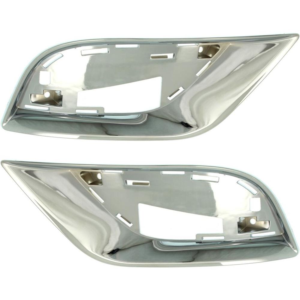 2Pcs Grille Trim For 2017-2021 Grand Cherokee Overland 6AH12SZ0AA, 6AH12SZ0AB