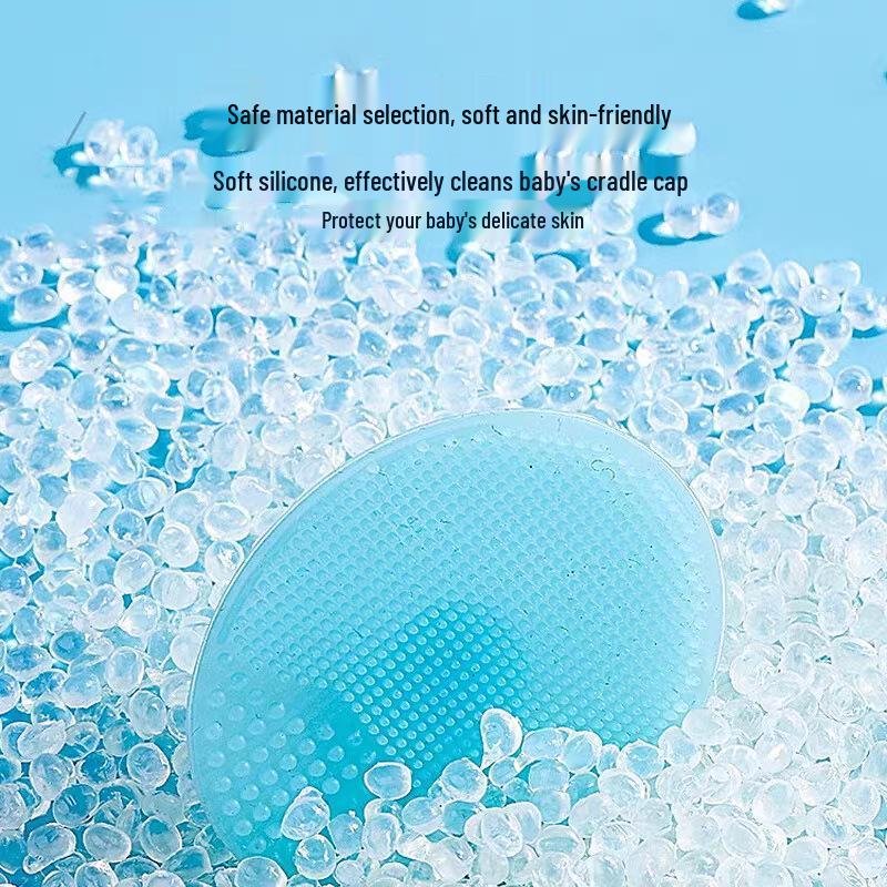 Silicone Facial Cleansing & Hair Washing Brush for Baby & Child - Soft Bristles, Blackhead Removal, Waterproof