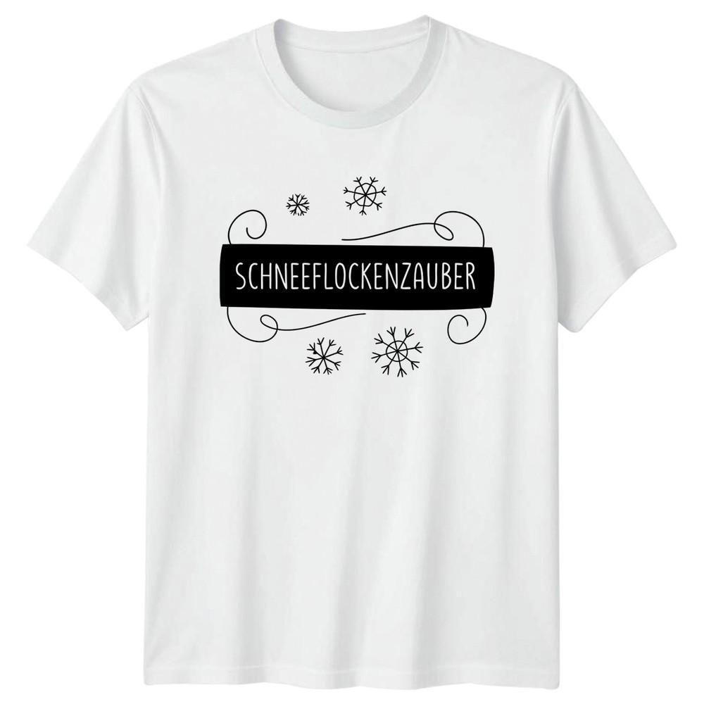 Schneeflockenzauber TShirt GerUnisex Christmas Winter Gift For Him And Her S