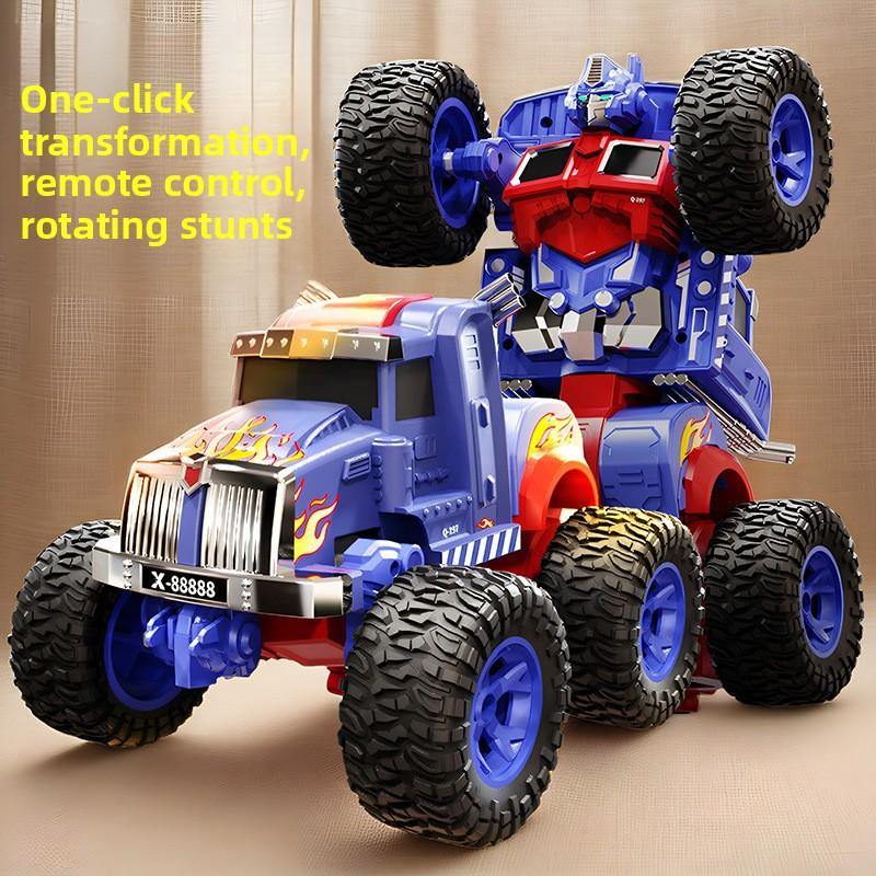 1:18 Scale Transformable Wireless Remote Control Car 4WD Off-road Climbing Racing Robot Toy Car for Boys