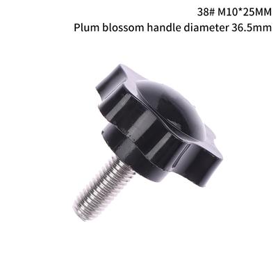 2Pcs Industry Equipment M6 M8 M10 38# Thread Star Shaped Clamping Bolt Knob Bakelite Plastic Head Handle Screw