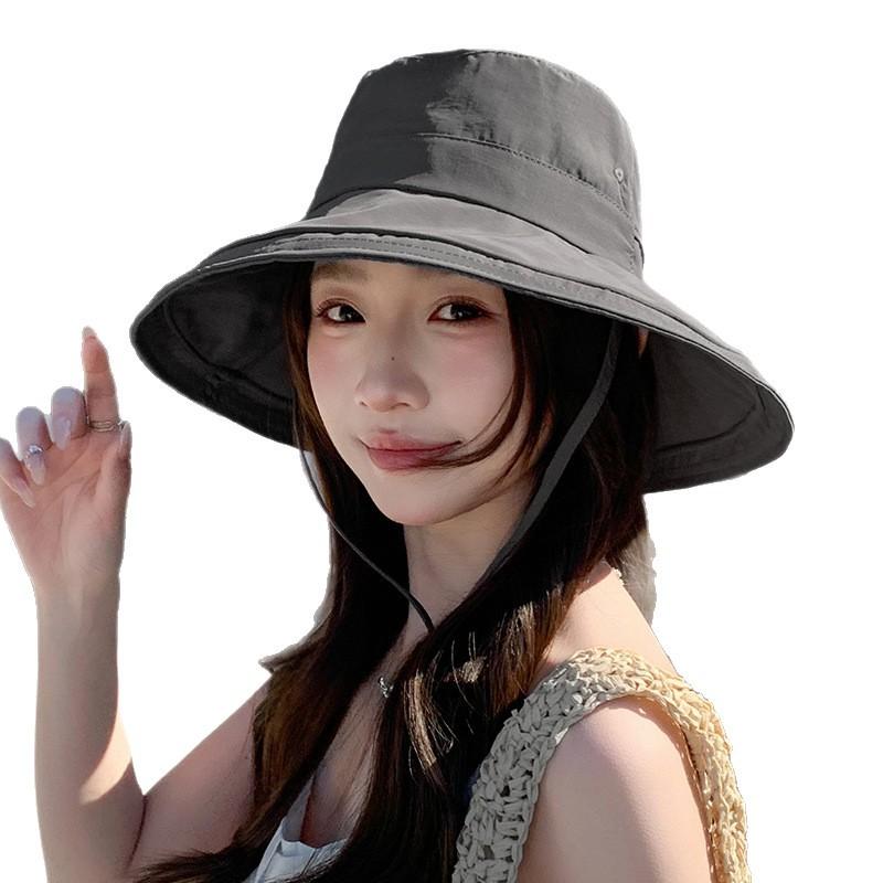 Outdoor Hiking Bucket Hat for Women, Suitable for Summer, Can Be Tied Into a Ponytail, Versatile for Outdoor Cycling, UV Protection Sun Hat