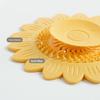 Sunflower Silicone Floor Drain Mat Anti-Clog Hair Catcher for Sink and Basin