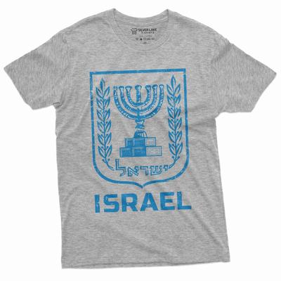 Men's Israel Flag Military T-Shirt Mens Womens Tees Top Support Israel IDF Israel Patriotic Shirt