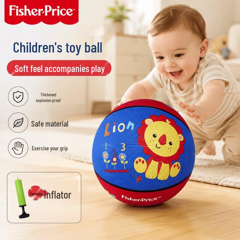Fisher-Price 17 см Синий Игрушечный Баскетбольный Мяч Лев