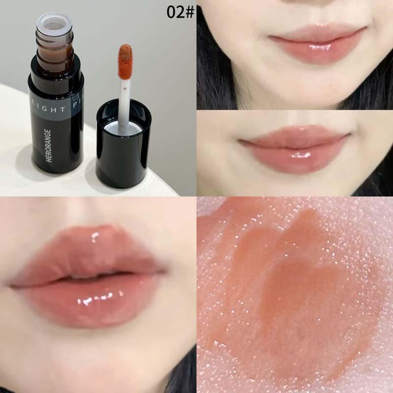 Black Obsidian Butterfly Shadow Lip Glaze: Clear, Natural, Long-Lasting, Non-Smudging Gloss for Plump Lips