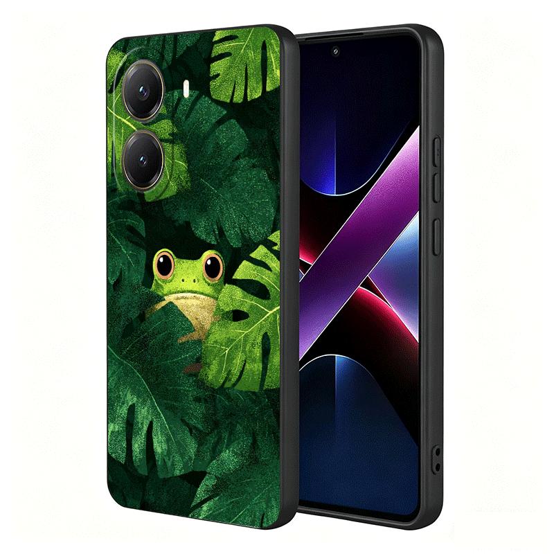 Cute Cartoon Frog Soft Phone Case for Xiaomi Poco X5 X6 X7 X8 Pro Max X3 F7 F8 Ultra M8 M7 M6 M5 Redmi 15 15C 14C 13C 12C X4 F6