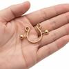 2 stuks/set Stalen Nep Tepel Niet-doorborende Ringen Niet-doorborende Lichaamssieraden Lingerie Matching