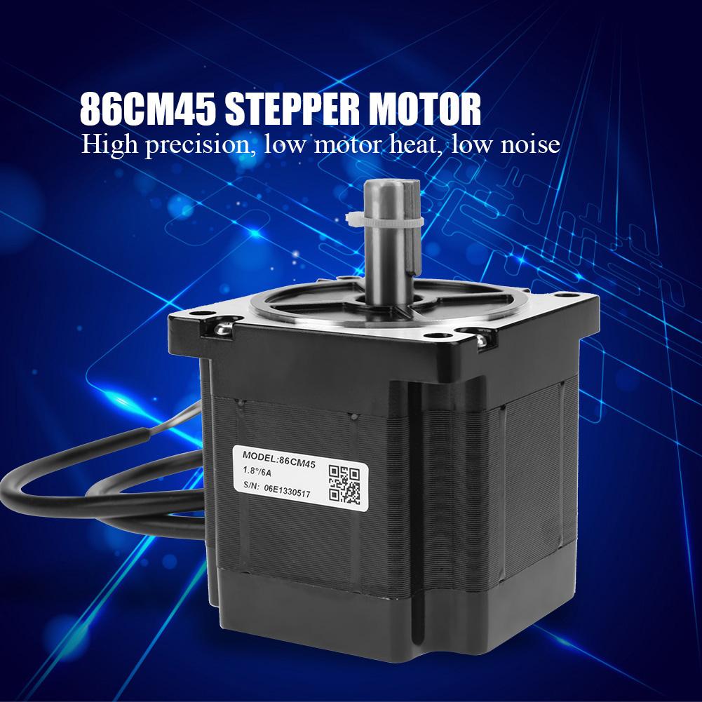 86CM45 2 Phase Stepper Motor 4.5N.m 6A Shaft Diameter 12.7mm