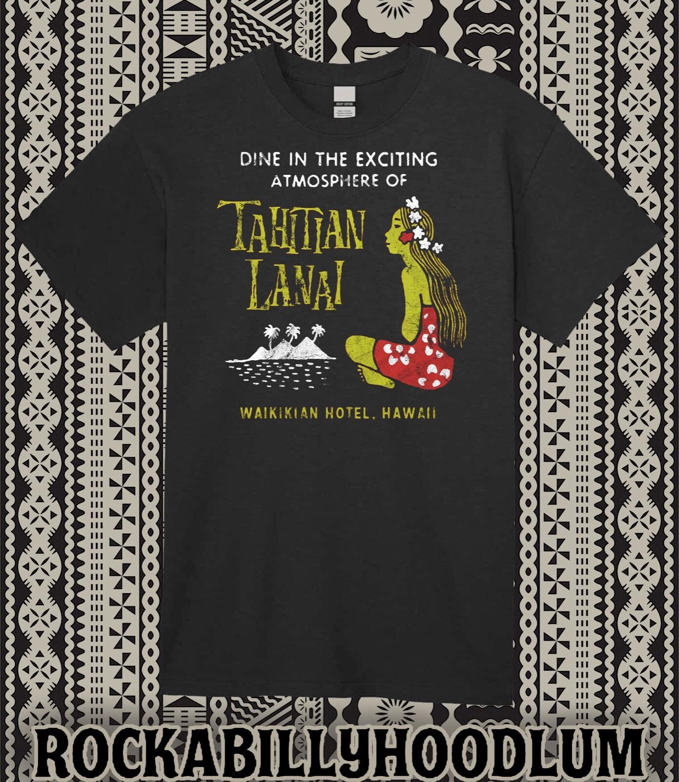 Retro Tiki Art Tee T Shirt Mug Bar Restaurant Vtg Art Hawaii Tahitian Lanai XXXL