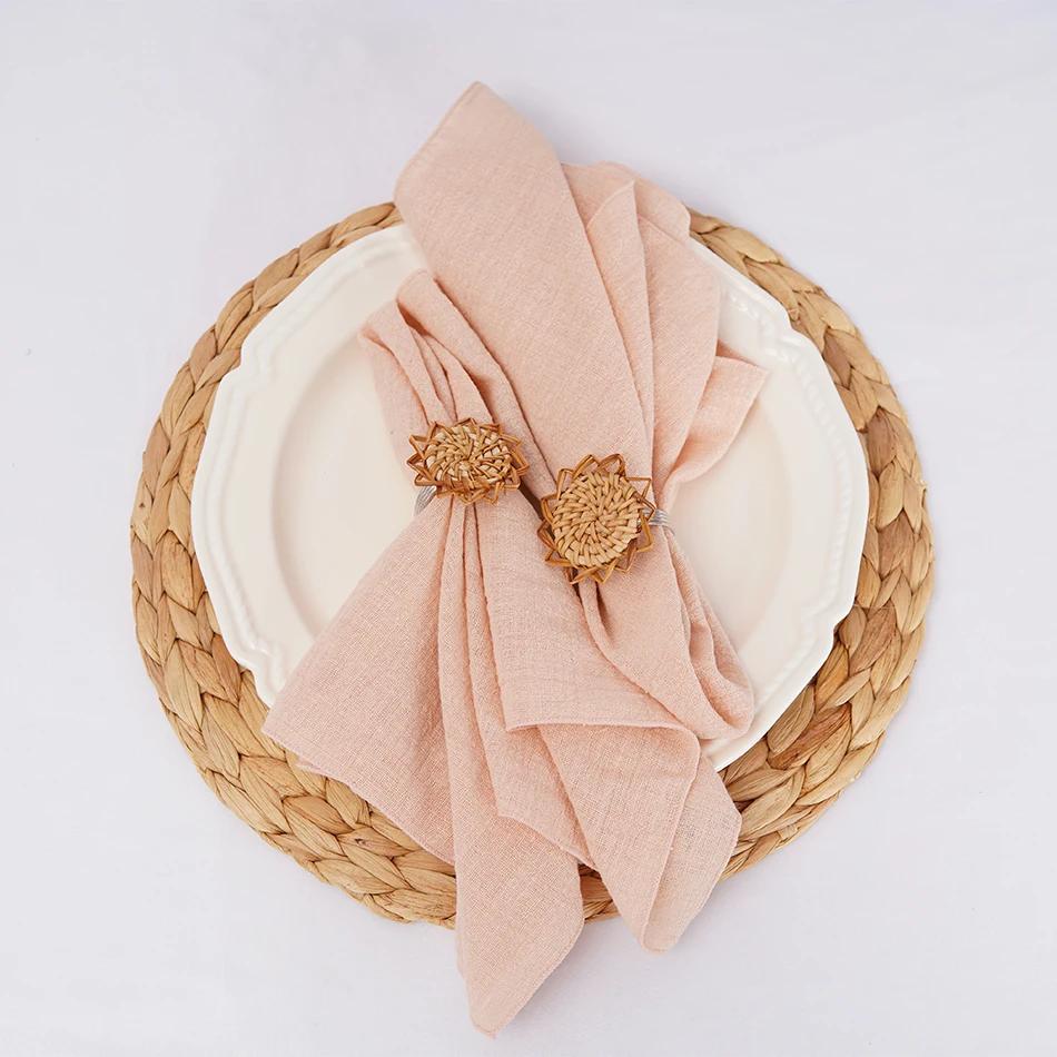 50PCS Cotton Sewing Cloth Napkins,50x50cm Durable Sage green Table Napkin, for Wedding Kitchen Party Birthday Decoration