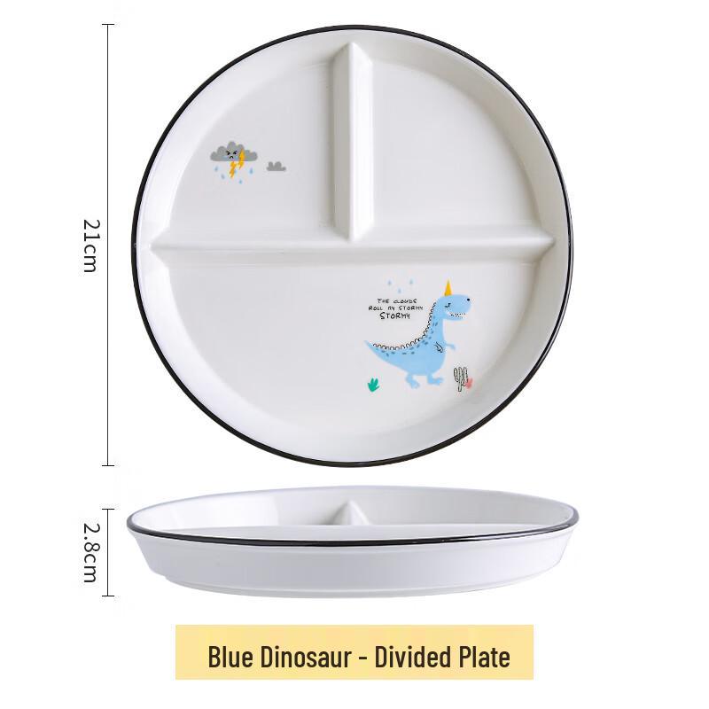 Скандинавская керамическая тарелка с 3 отделениями