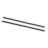 1 Pair Lengthen For Spur Straps Leathers with Stainless Steel Buckle Horse Tool Accessories 50cm Black