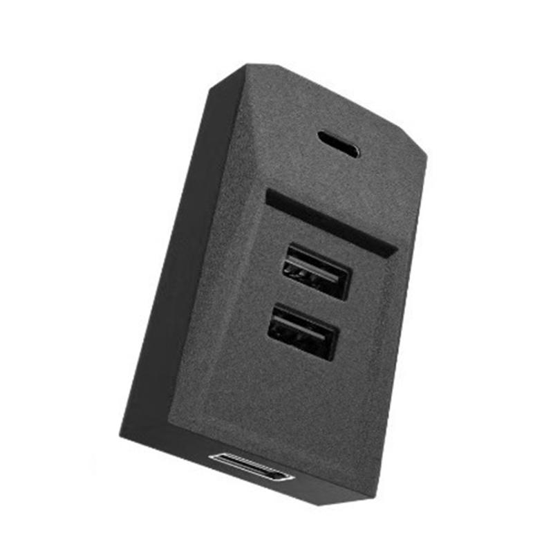 

USB-концентратор для автомобиля, док-станция с кабелем для быстрой зарядки, несколько портов, аксессуары, центр консоли