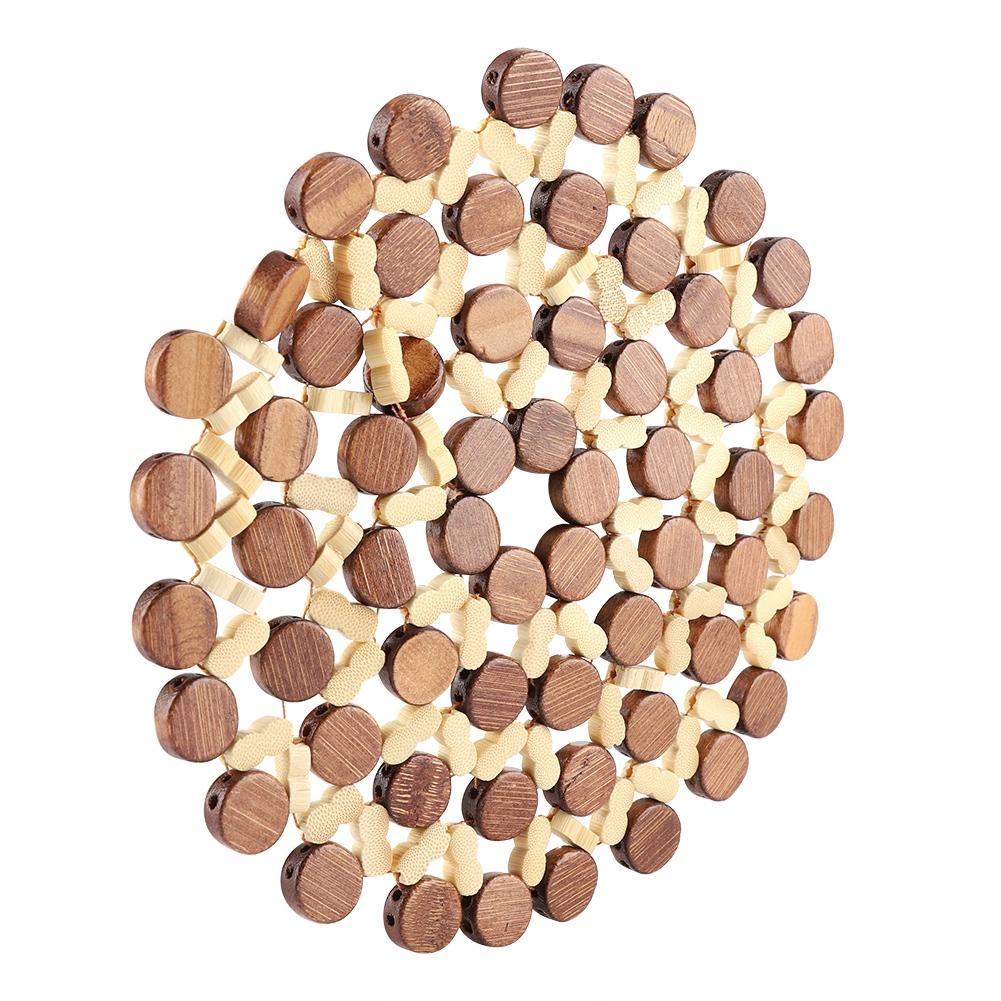 Round Bamboo Cup Pot Dish Pad Holder Heat Resistant Table Mat Placemat