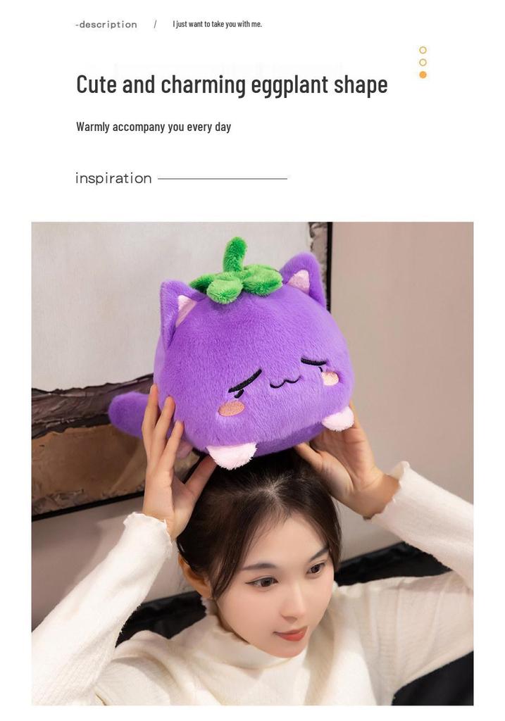 Strawberry Cat Plush Doll - Cute Christmas Gift for Kids & Couples