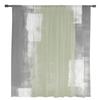 Sage Green Oil Painting Texture Sheer Curtains for Living Room Decoration Window Curtains Kitchen Tulle Voile Organza Curtains