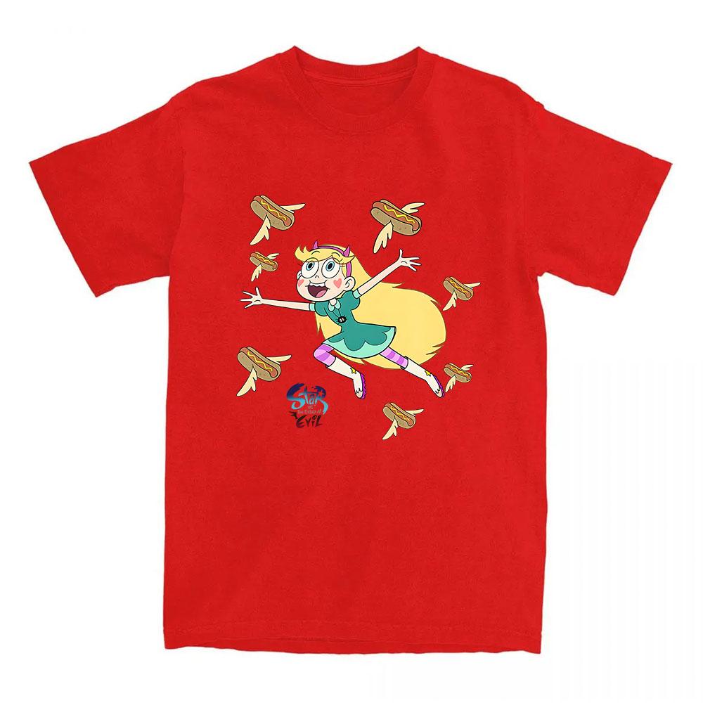 Star Vs. The Forces of Evil T-shirt Funny Cartoon Anime Graphic Tshirts Cotton Short Sleeve Female T Shirt Unisex Streetwear Tee