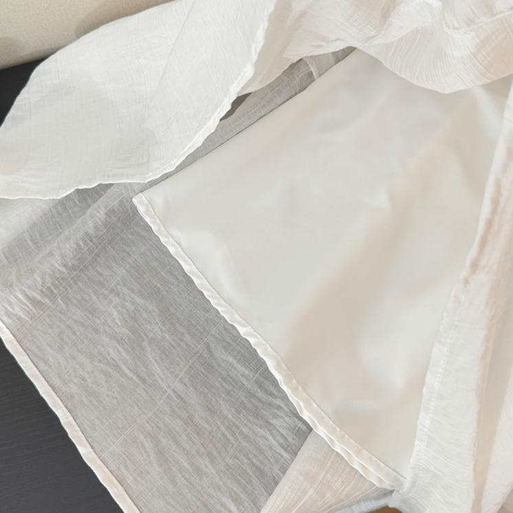 Dimanaf 2025 Summer Women White Skirts Lace Vintage Elastic Pleated Elegant Long Skirts New High Waist