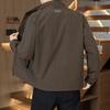 2025 Spring/Autumn Solid Stand-up Collar Casual Jacket for Men