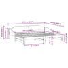 VidaXL Daybed with Trundle Bed 80x200 Cm Solid Pine Wood, Sofa Bed, Guest Bed, Wooden Daybed, Bed of 850902