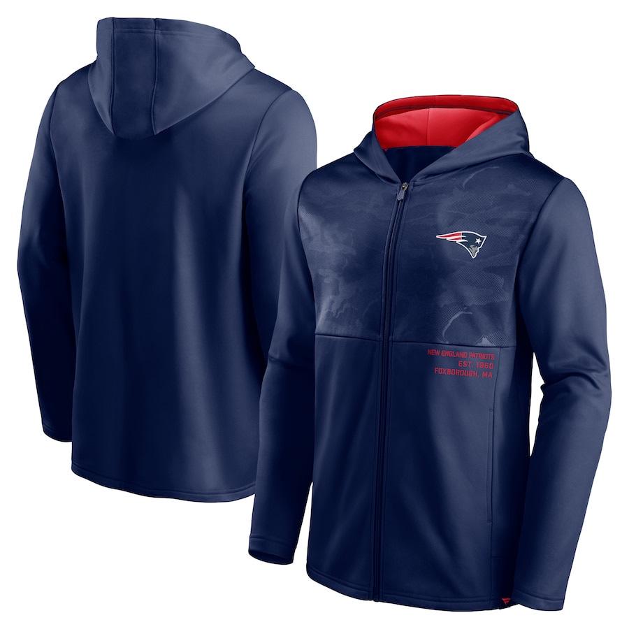 Individueller Kapuzenpullover mit Reißverschluss und europäischem & amerikanischem Sportprint - Herren NFL Football Uniform