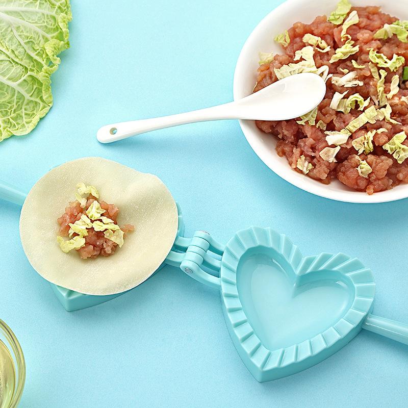 3PCS Heart-Shaped Dumpling Mold Plastic Dumpling Maker Household Dumpling Making Tool Press Mold Kitchen Accessories