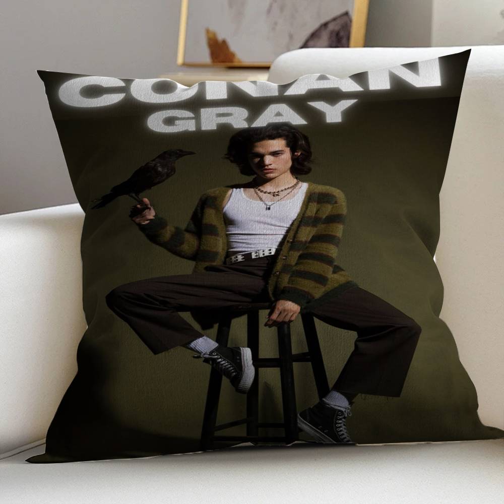 

Singer C-Conan Gray Personalized picture text home decorative pillows Household Gifts 45x45cm 12x12Inch