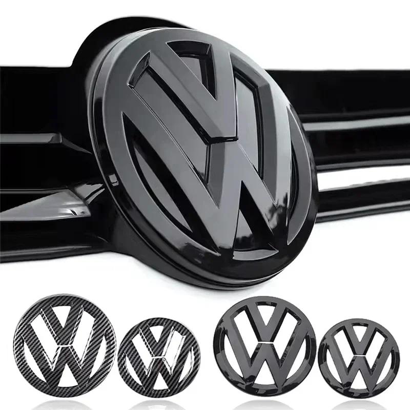 2pcs Car Front Radiator Grille Badge Cover Rear Trunk Lid Sticker For VW Polo Golf MK6 MK7 MK8 Passat B6 B7 B8 Tiguan CC T-ROC Wu4
