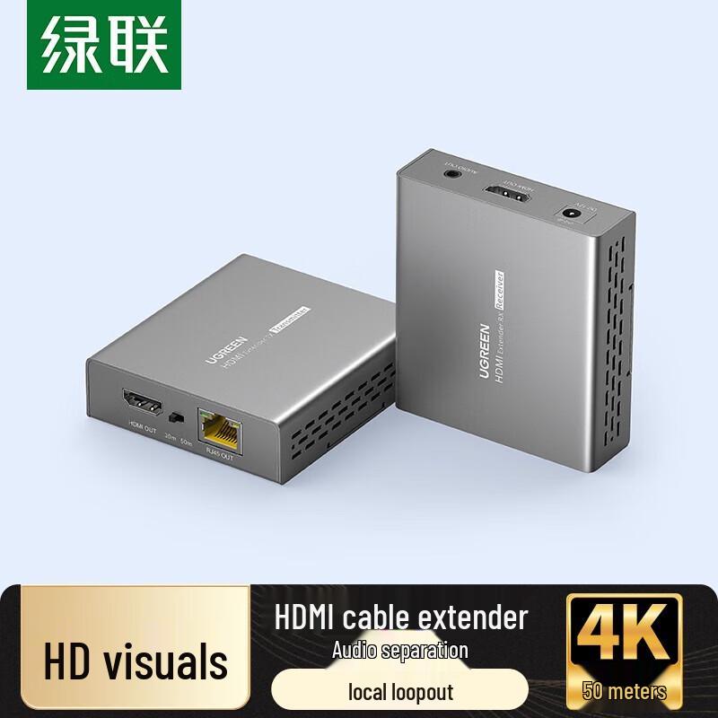 

Ugreen 4K 60Hz HDMI Extender (50m, RJ45)