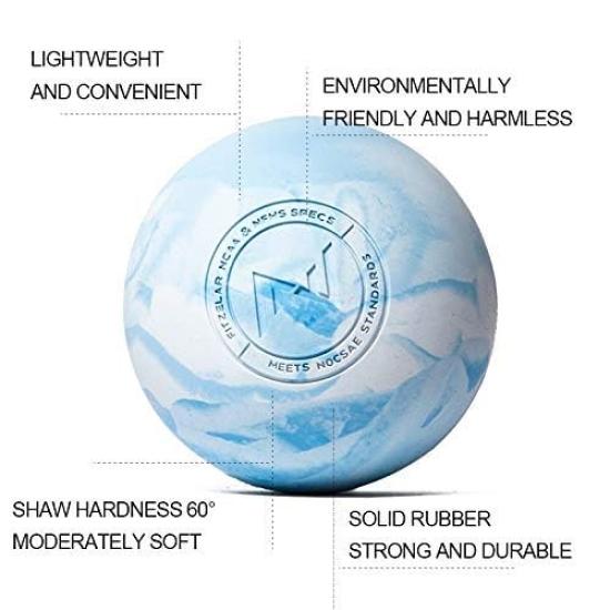 FITZELAR Massage Lacrosse Myofascial SGS for Deep Tissue Massage of Back and Trigger Point Muscle and Leg Yoga Ball Ball, Release, Certified,