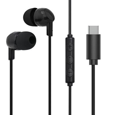 TOPLAND USB Earphones and Headphones with Remote Wired Compatible with iPhone and Android Smartphones Type-C Mic, Control, Stereo, 1.2m Length, 15,